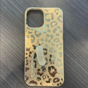 Loopy Gold Leopard Print iPhone 12 & 12 pro Case